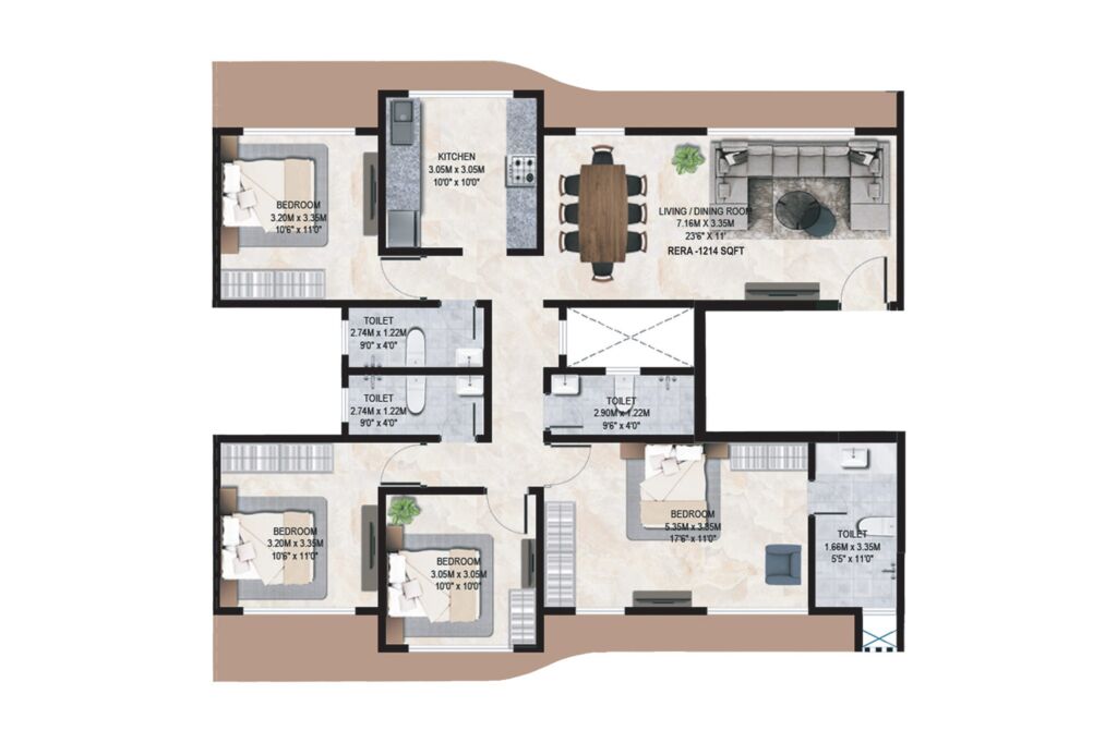 10-serene-typical-floor-plan-jodi-4bhk-compact
